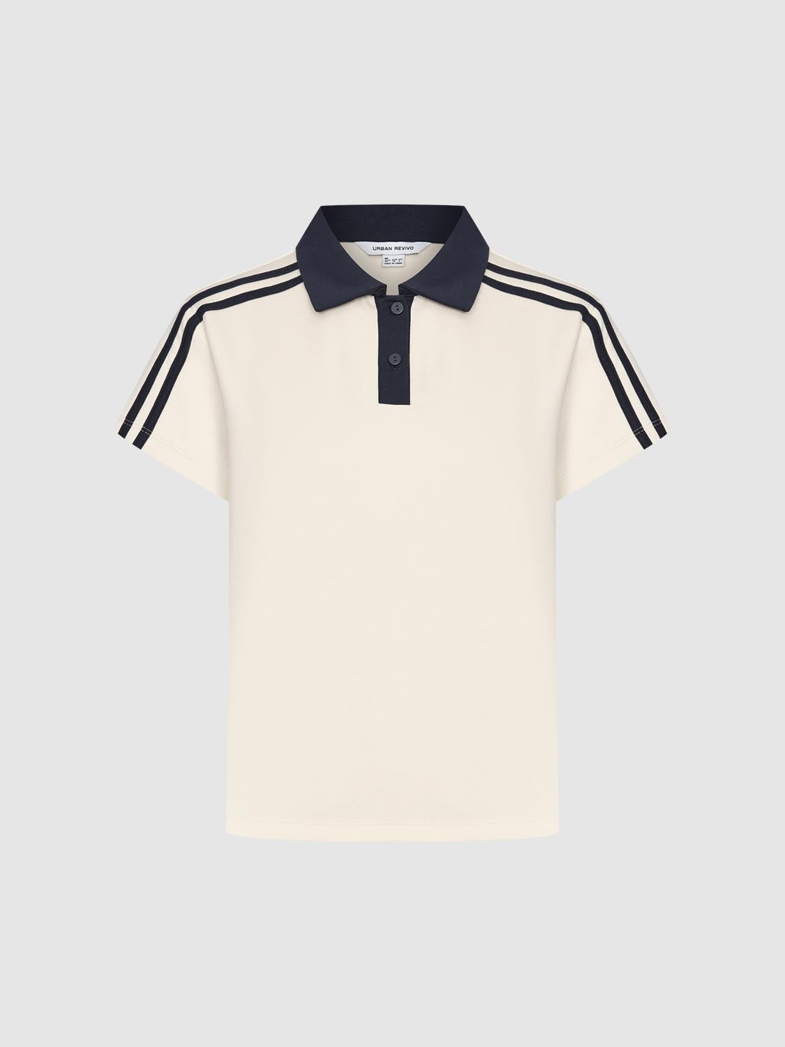 Contrast Trim Polo Shirts