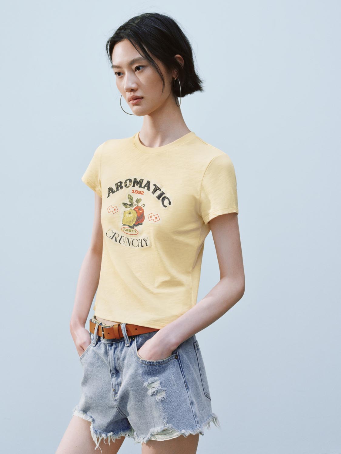 Cropped Short Sleeve T-Shirts