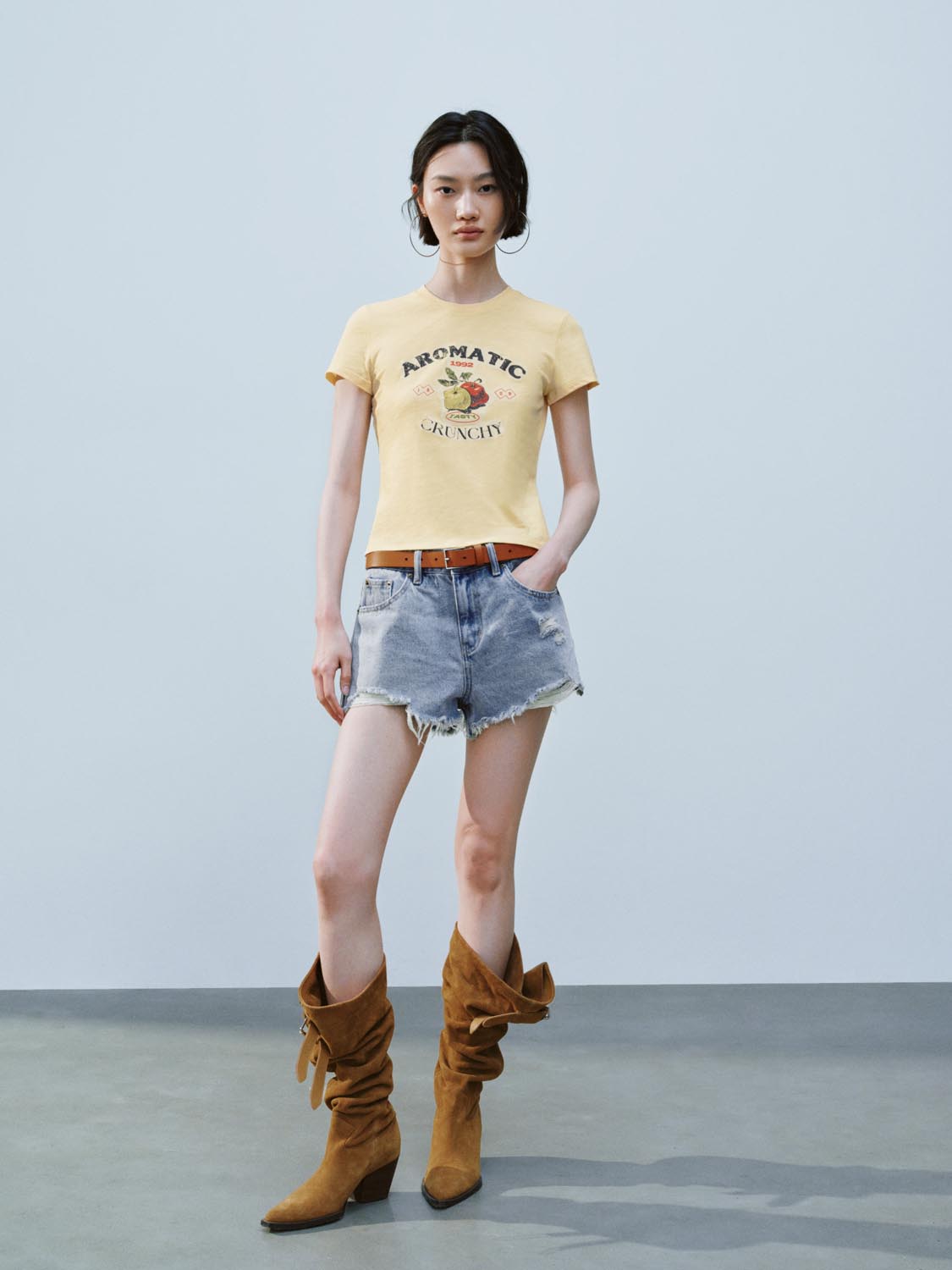 Cropped Short Sleeve T-Shirts