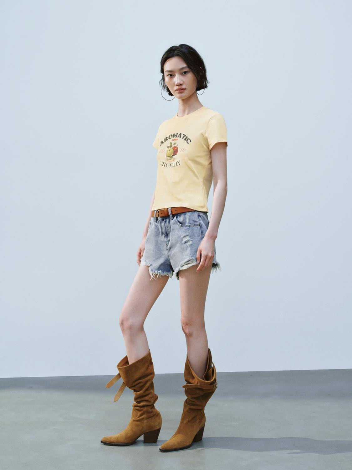 Cropped Short Sleeve T-Shirts