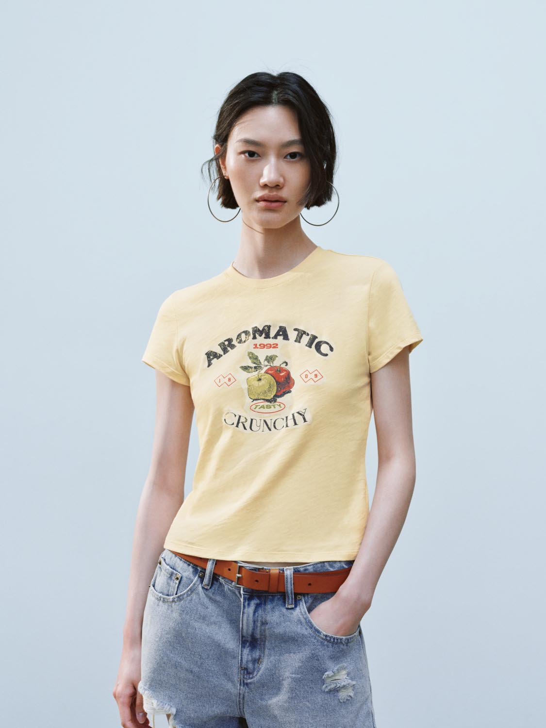Cropped Short Sleeve T-Shirts