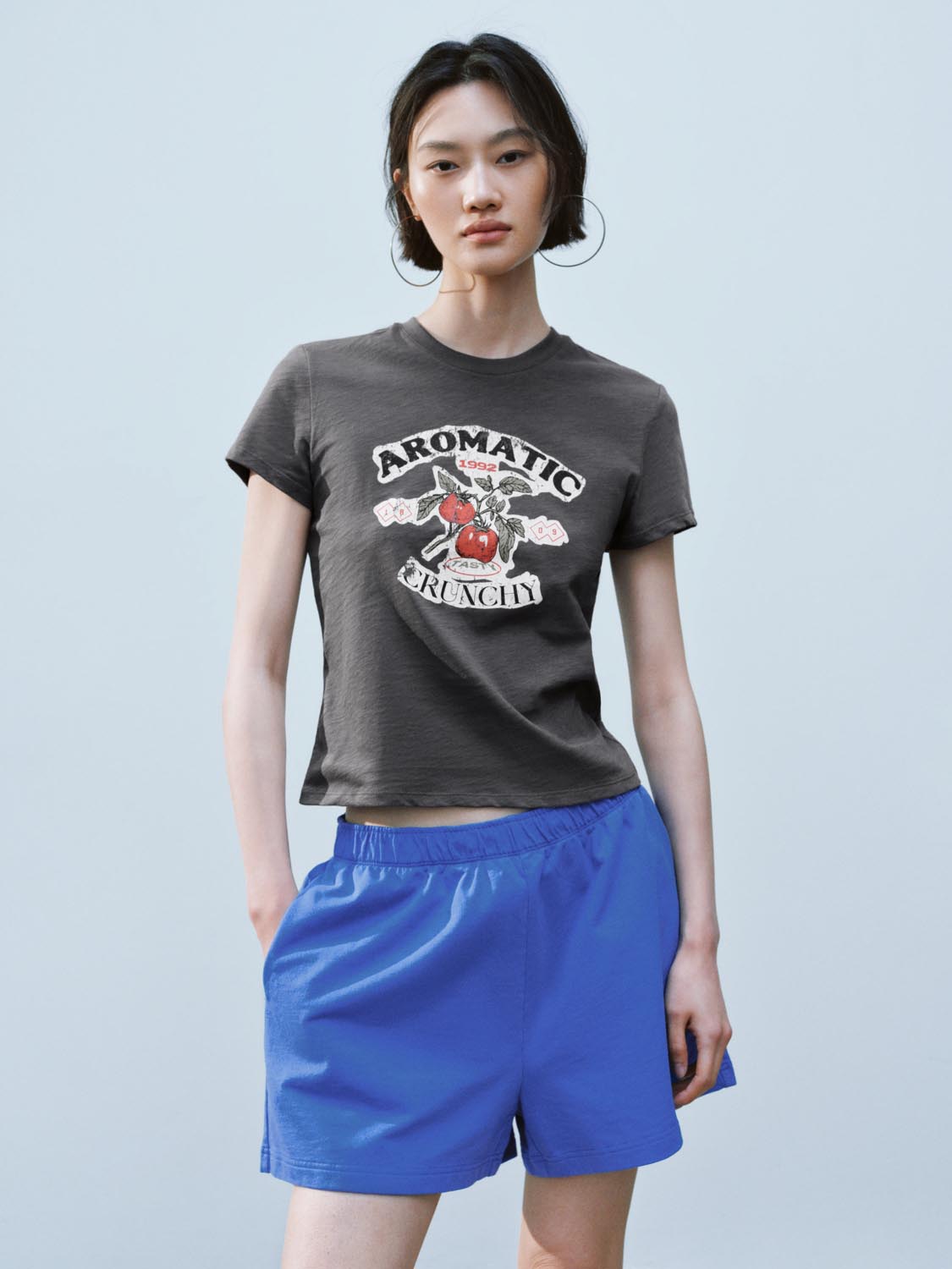 Cropped Short Sleeve T-Shirts