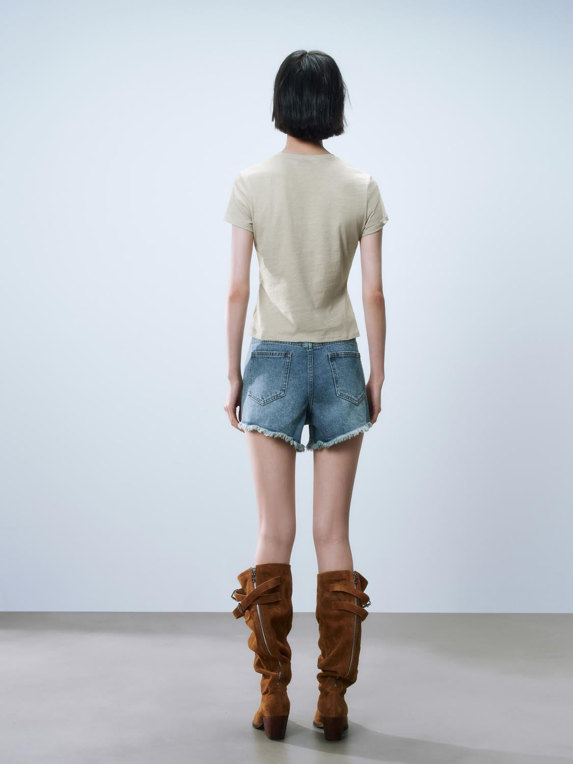 Cropped Short Sleeve T-Shirts