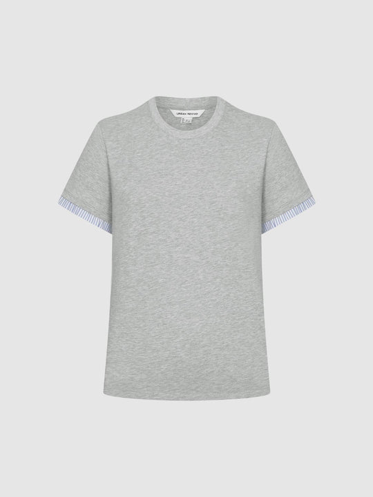 2 In 1 Crew Neck T-Shirts