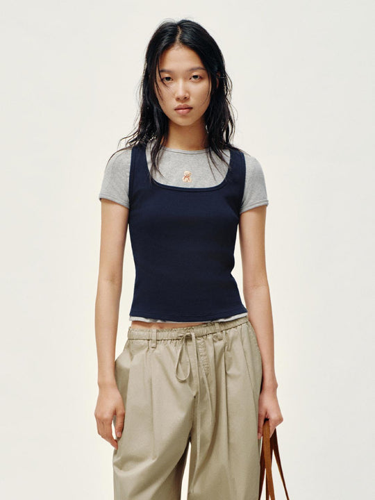 Crew Neck Skinny-Fit T-Shirts