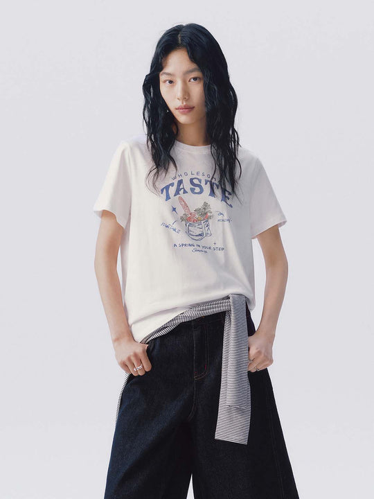 Cotton Graphic Print T-shirts