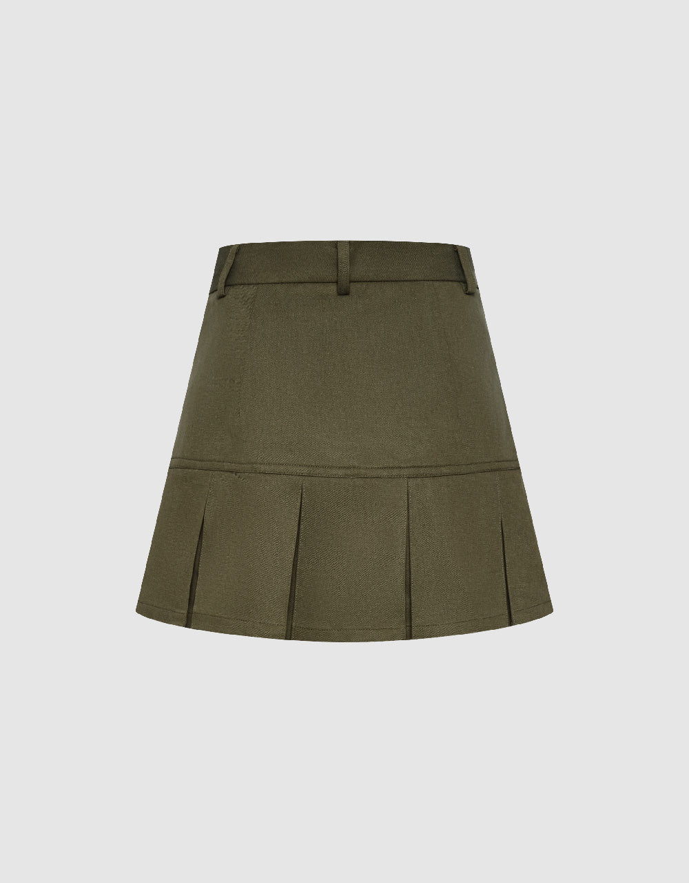 Mini A-Line Skirt With Belt