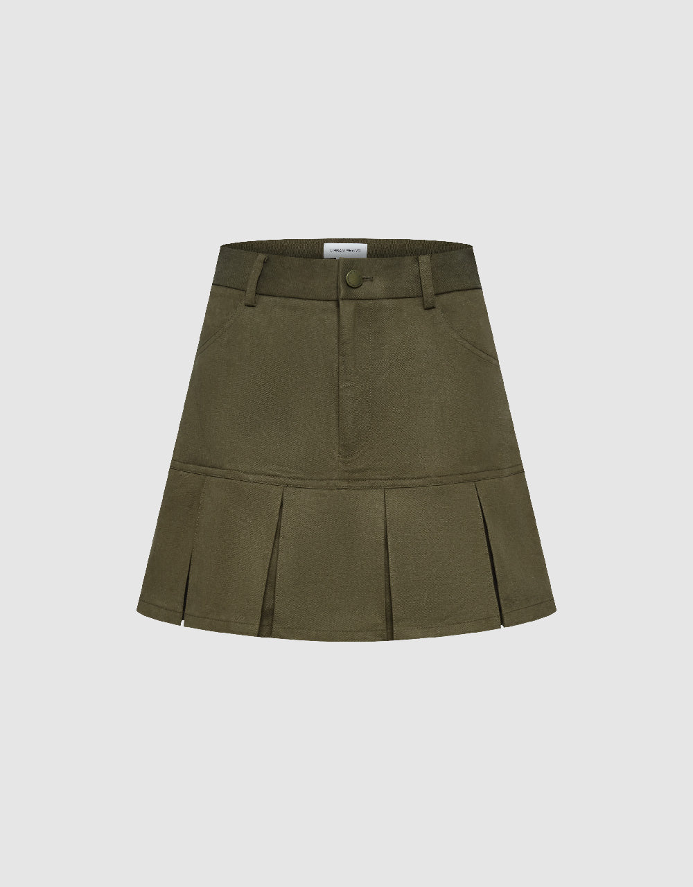 Mini A-Line Skirt With Belt