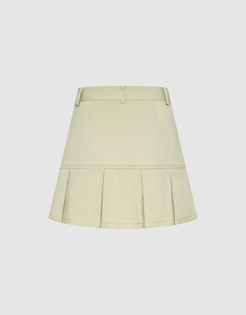 Mini A-Line Skirt With Belt