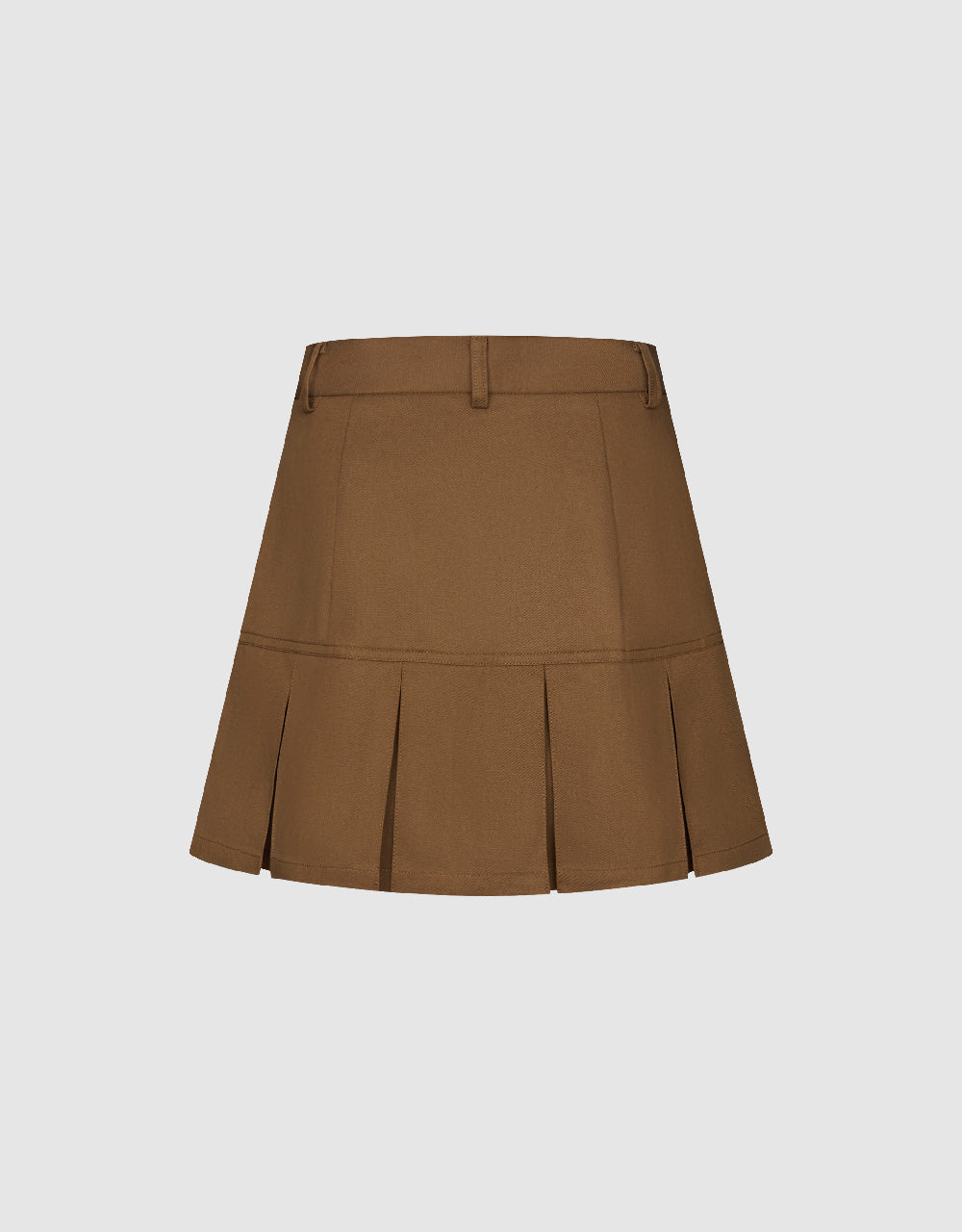 Mini A-Line Skirt With Belt