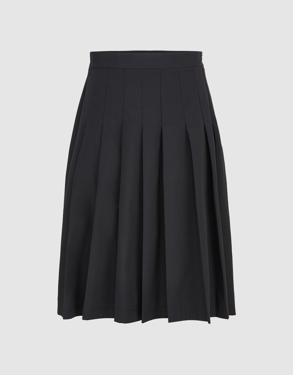 Pleated Midi A-Line Skirt