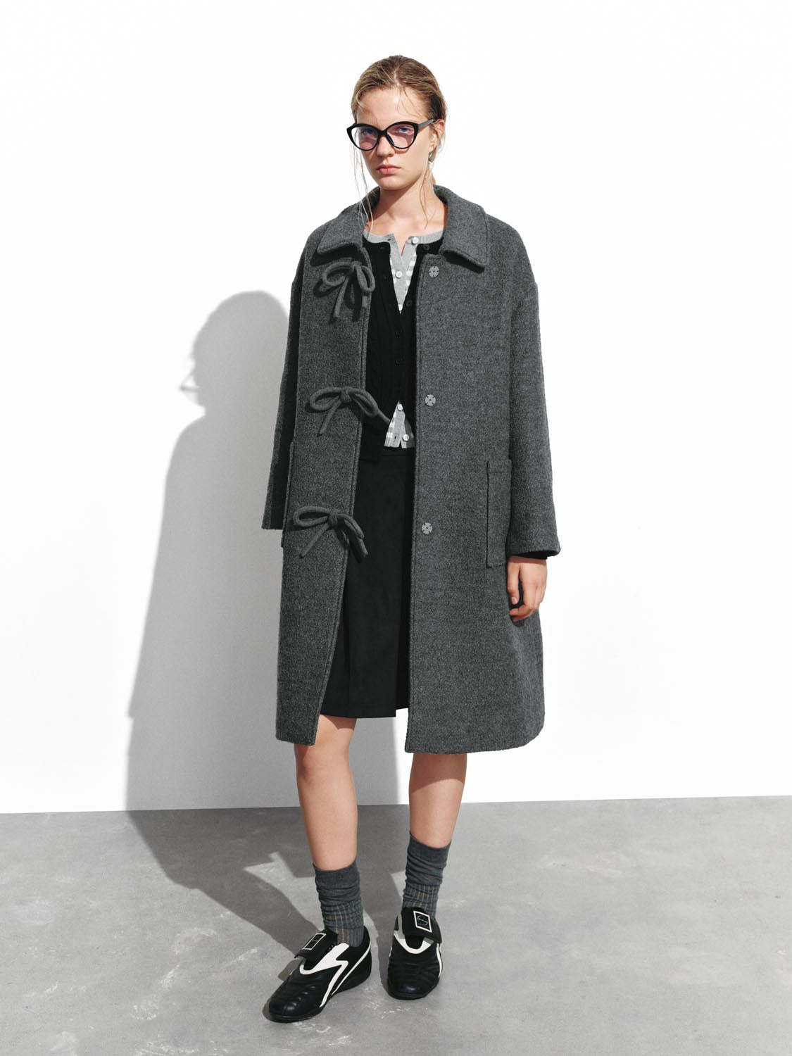 Pleated A-Line Midi Skirts