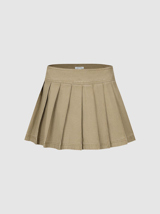 Pleated Mini Skirts