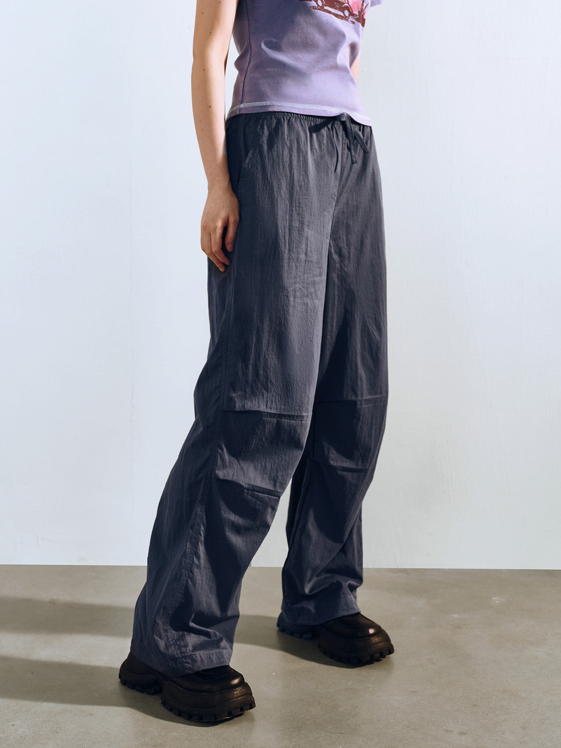 Elastic Waist Loose Jogger Pants