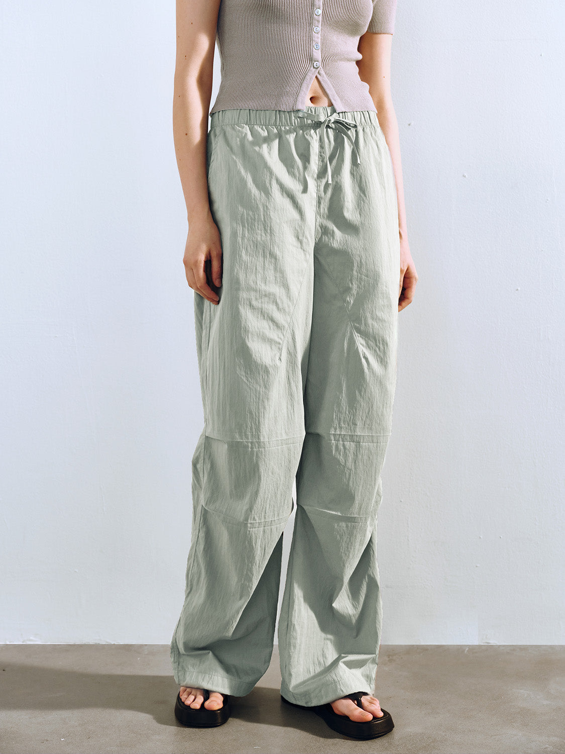 Elastic Waist Loose Jogger Pants