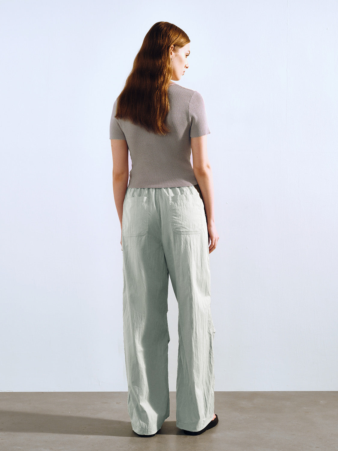 Elastic Waist Loose Jogger Pants