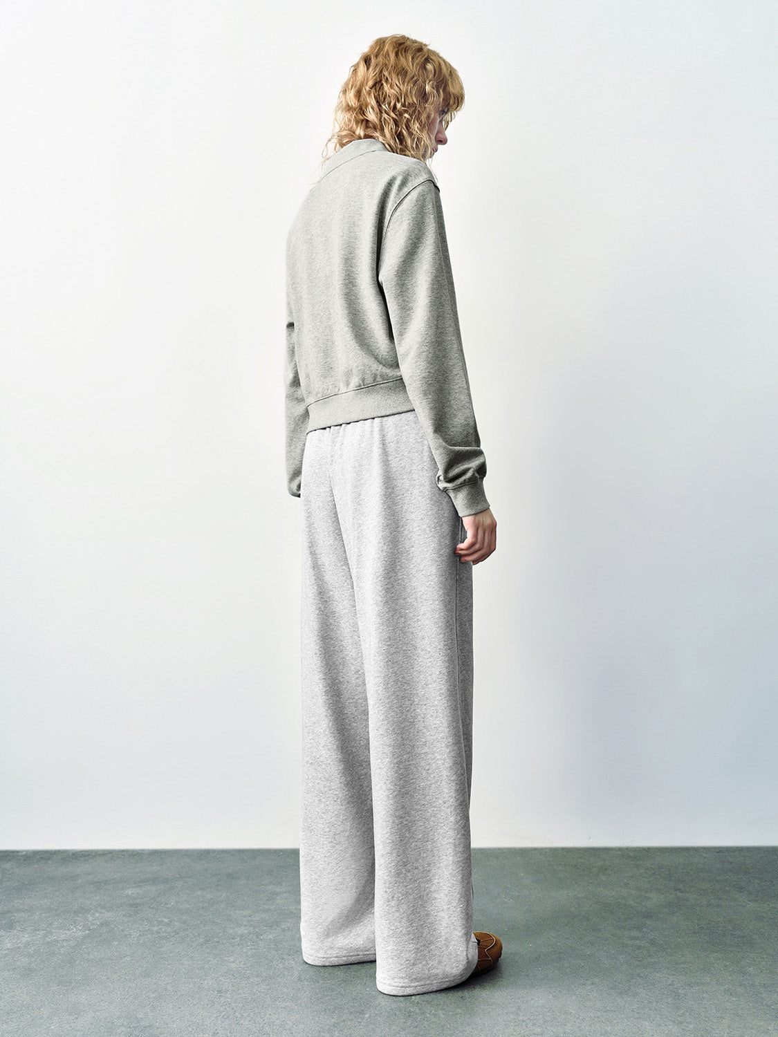 Elastic Waist Wide-Leg Pants