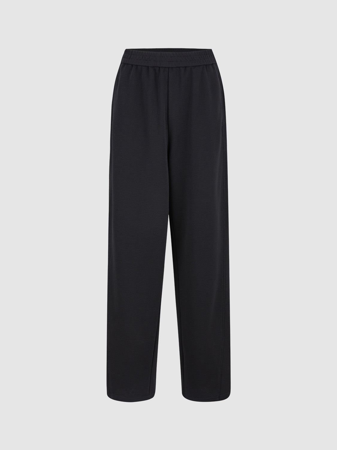 Elastic Waist Wide-Leg Pants