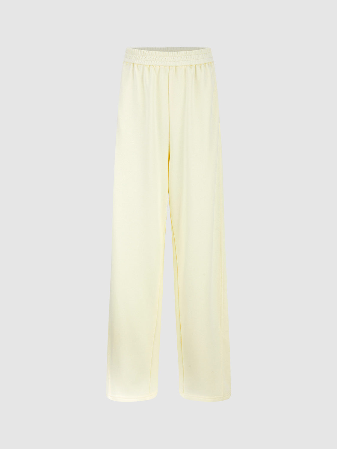 Elastic Waist Wide-Leg Pants