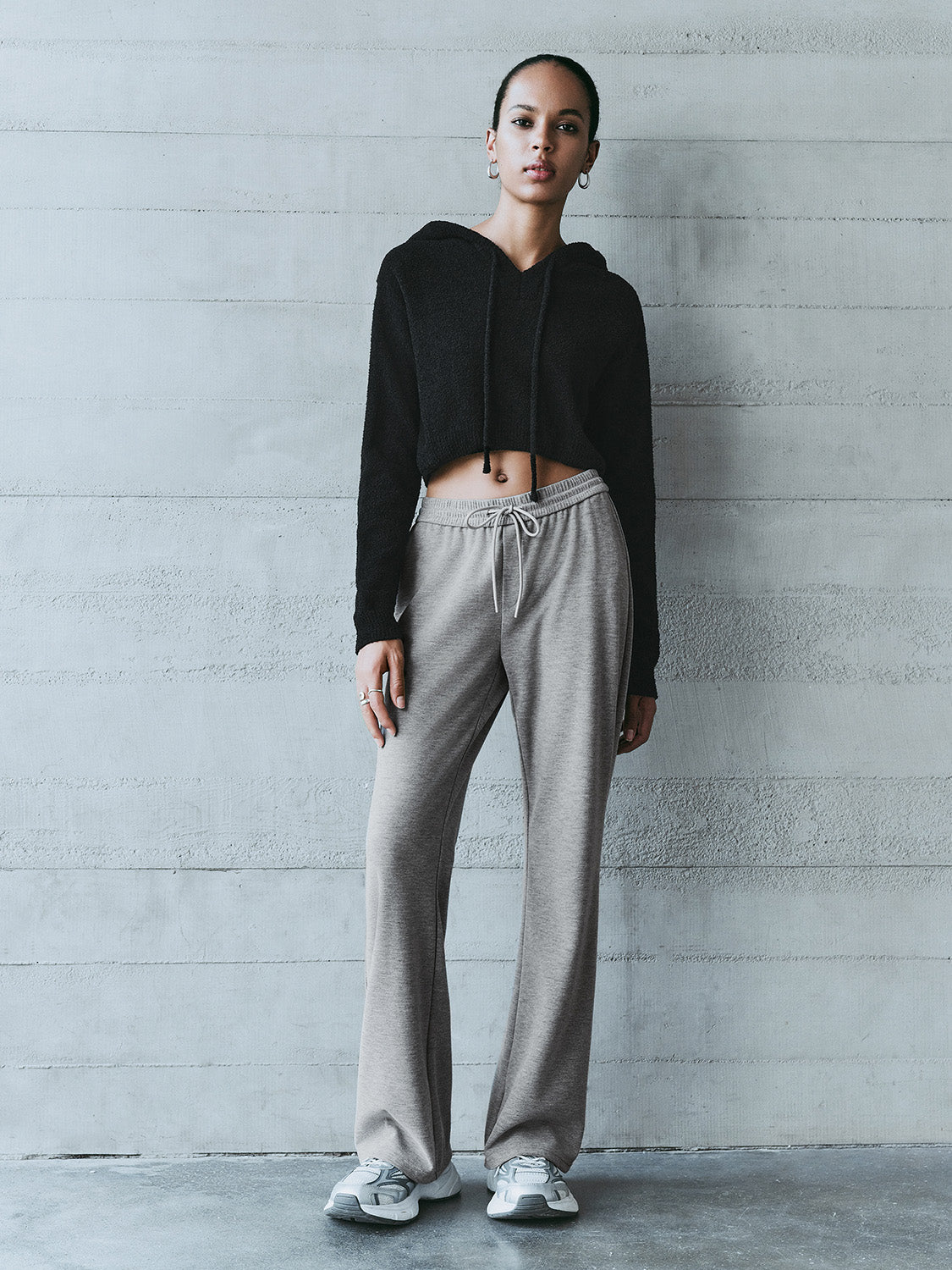 Bow Décor Long Flare Pants