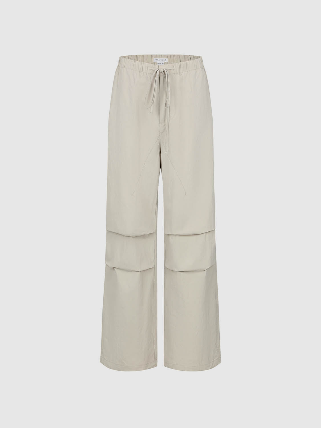 Ruched Wide-Leg Pants