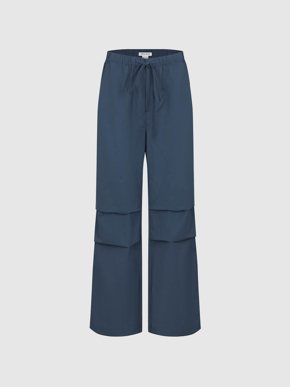 Ruched Wide-Leg Pants