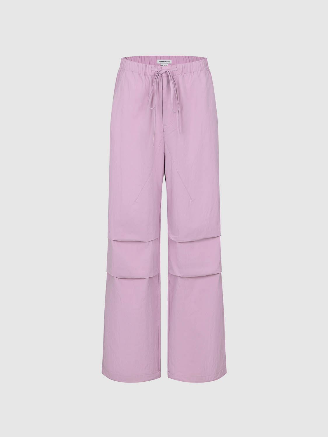 Ruched Wide-Leg Pants