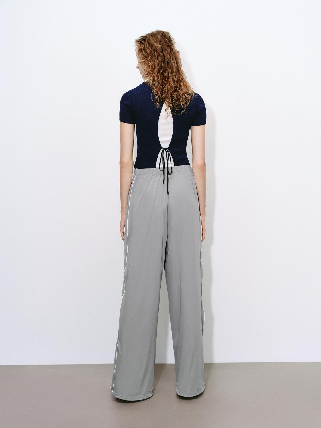 Drawstring Wide-Leg Pants