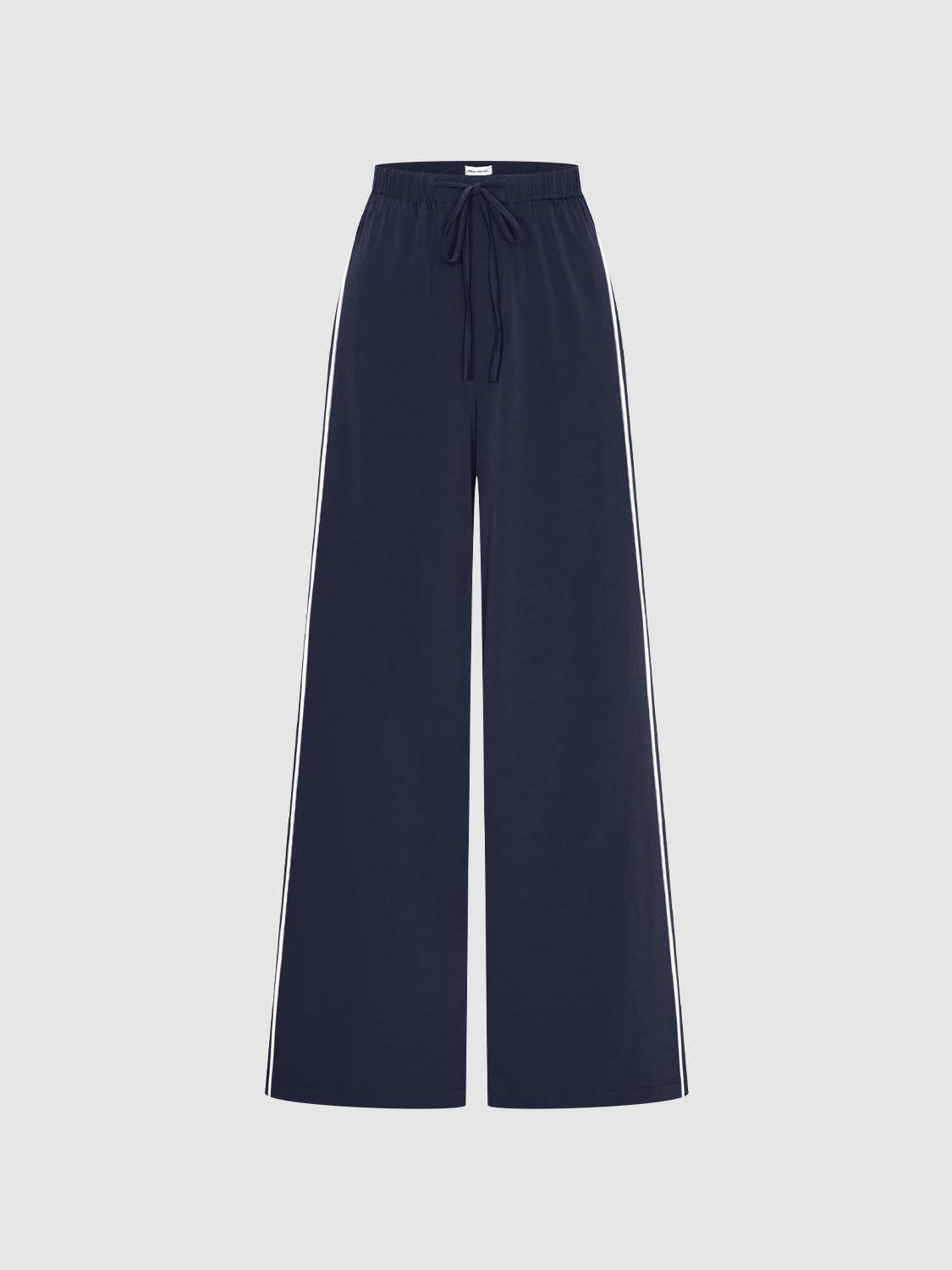 Drawstring Wide-Leg Pants