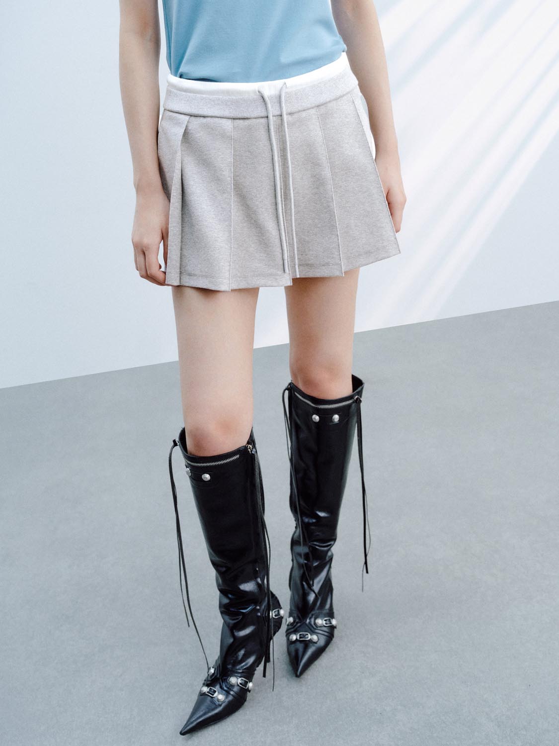 Pleated Shorts