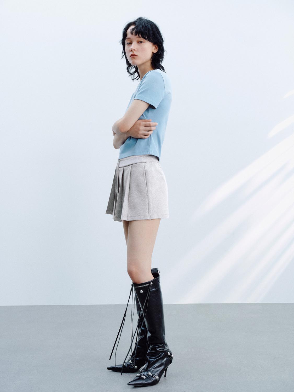 Pleated Shorts