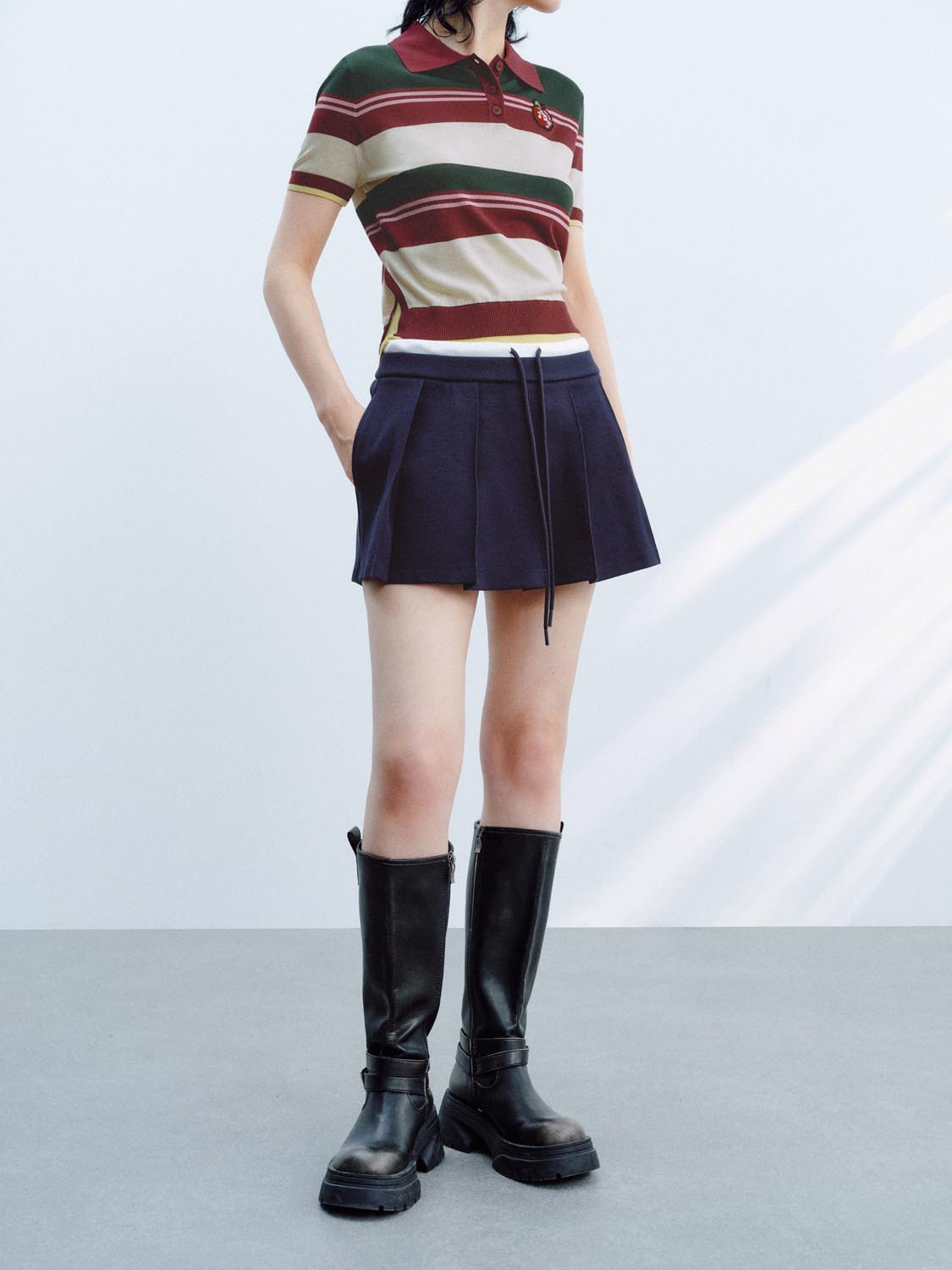 Pleated Shorts