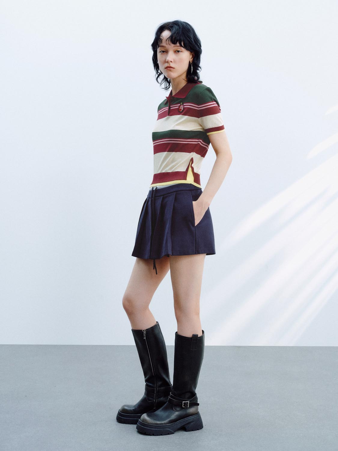 Pleated Shorts