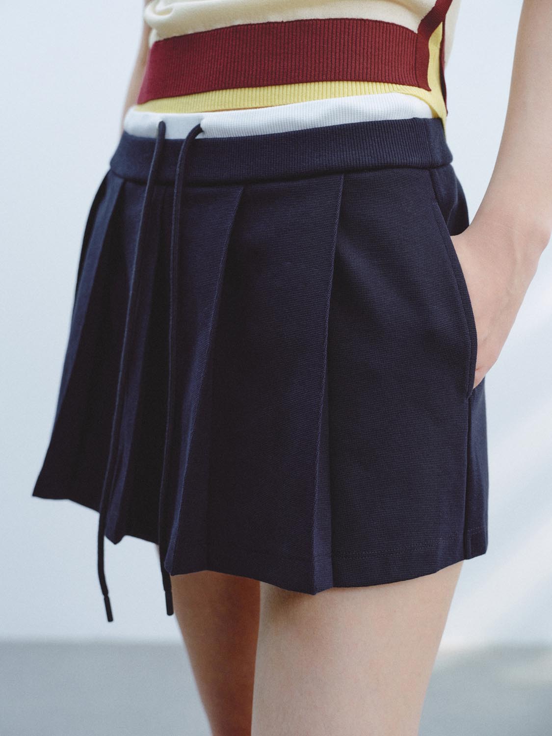 Pleated Shorts