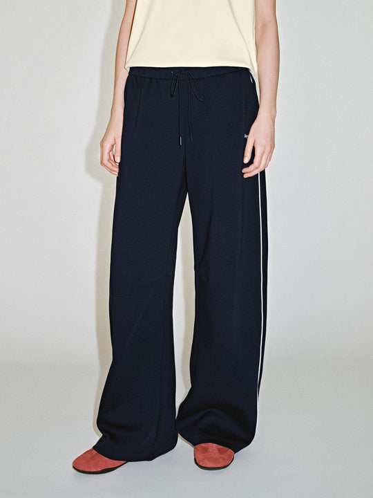 Drawstring Pull On Barrel Leg Pants