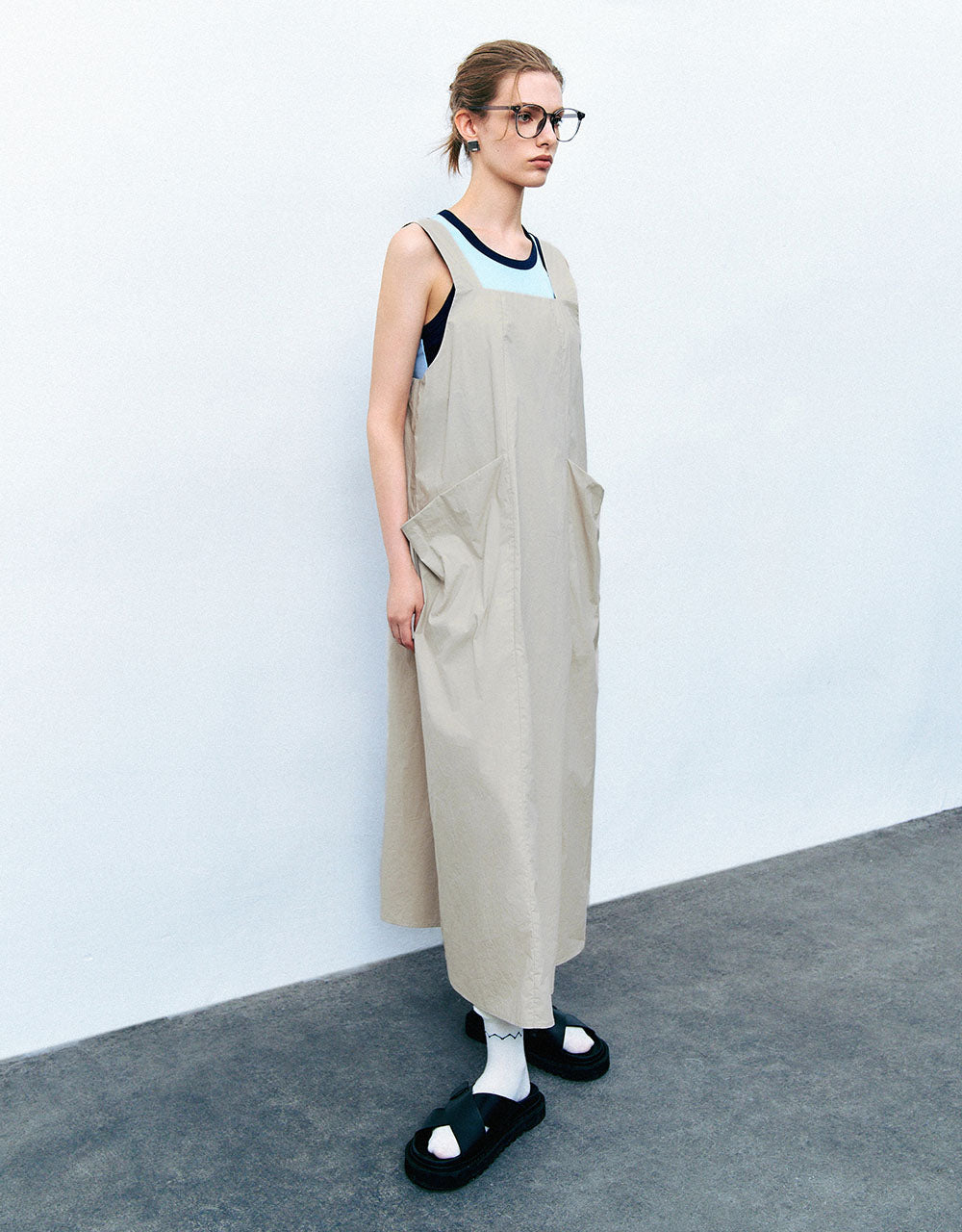 Sleeveless Straight A-Line Dress