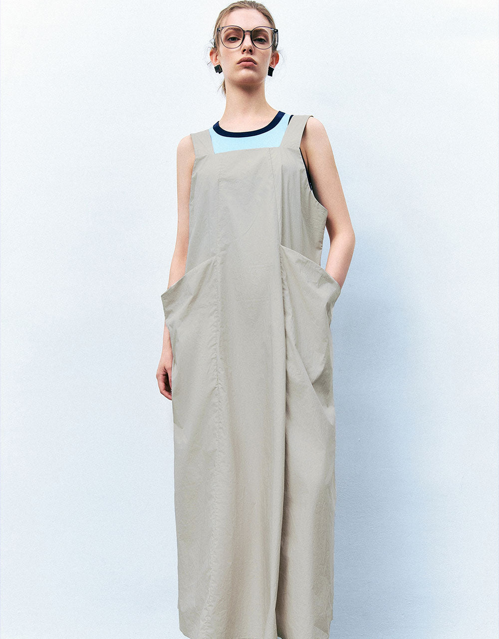 Sleeveless Straight A-Line Dress