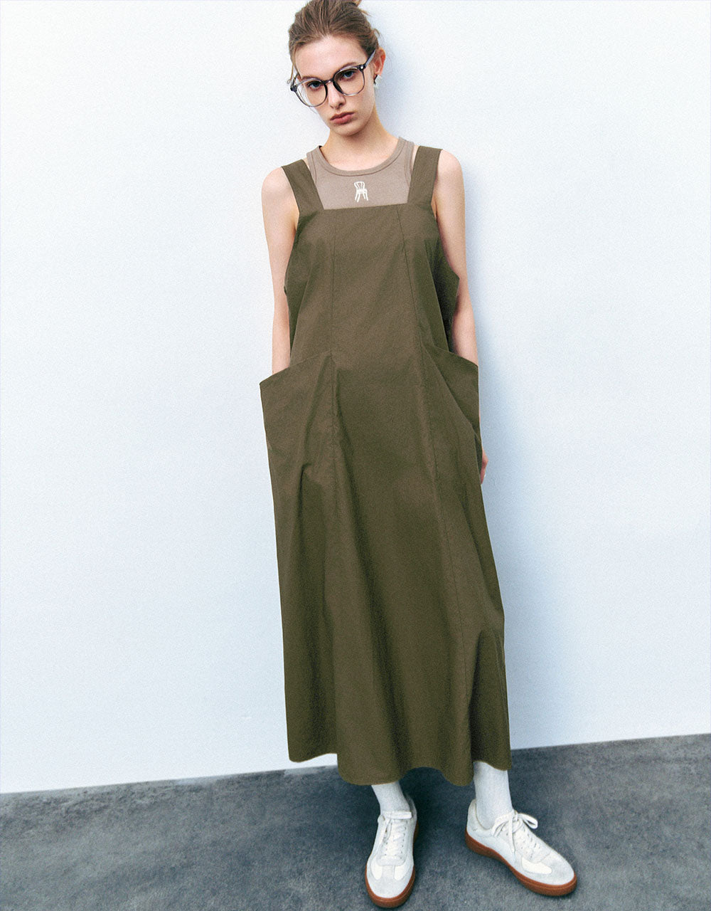 Sleeveless Straight A-Line Dress