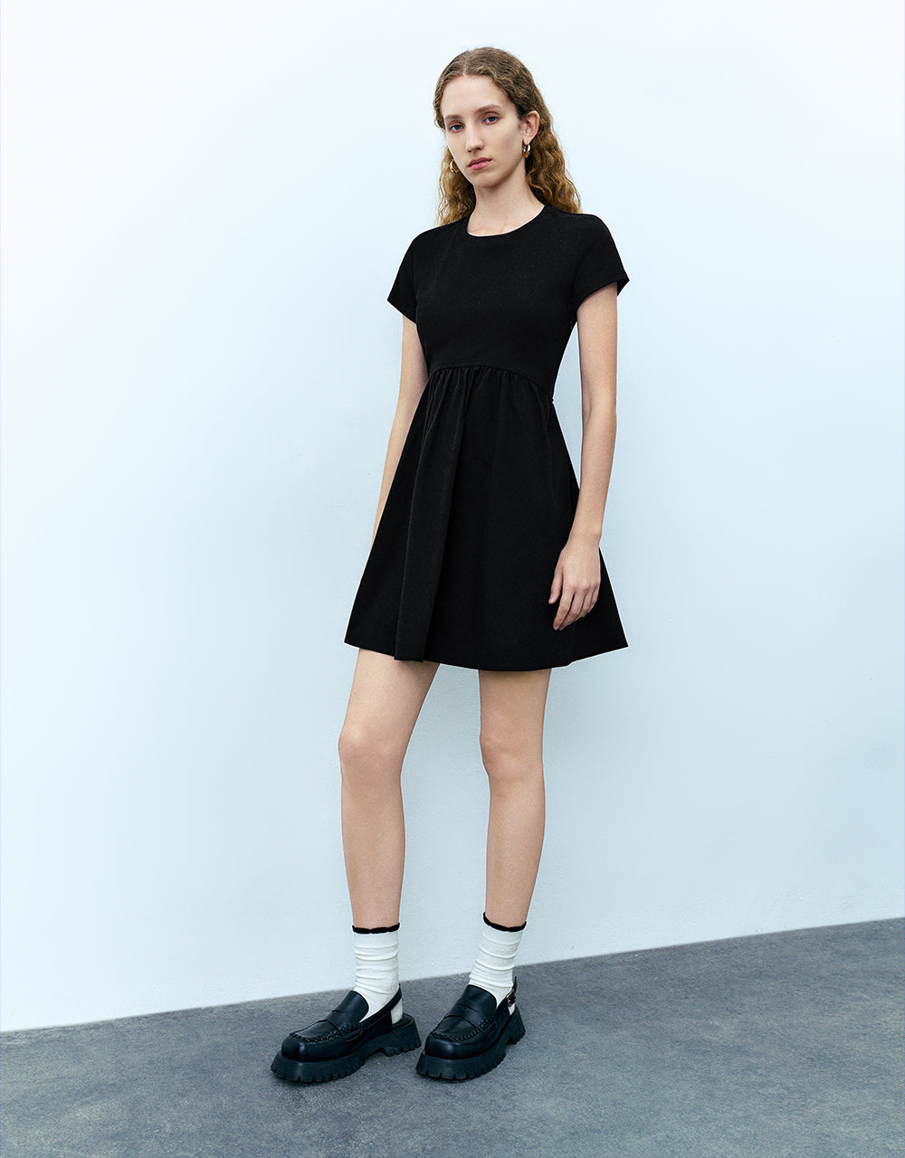 Crew Neck A-Line Dress