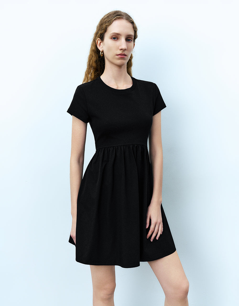 Crew Neck A-Line Dress