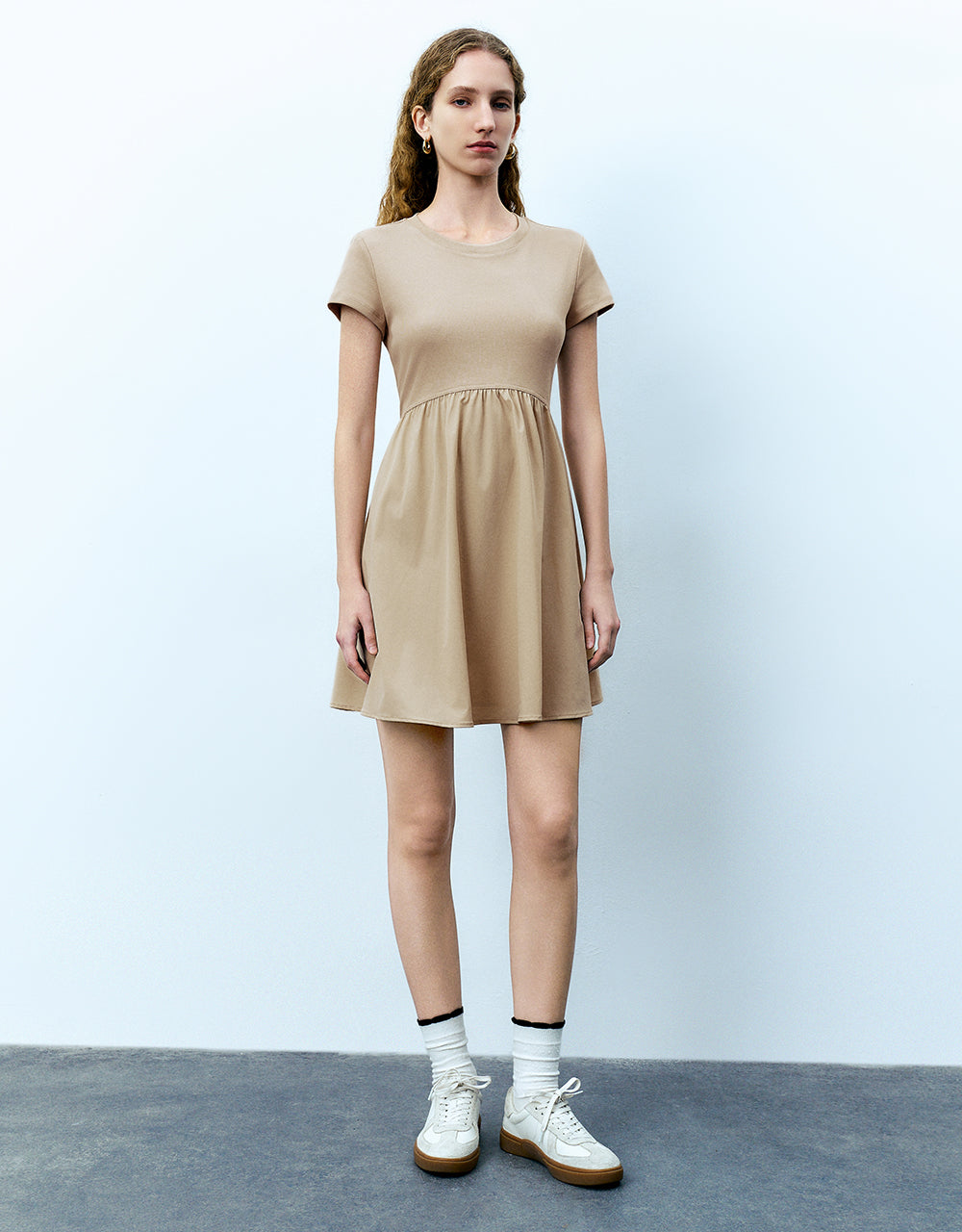 Crew Neck A-Line Dress