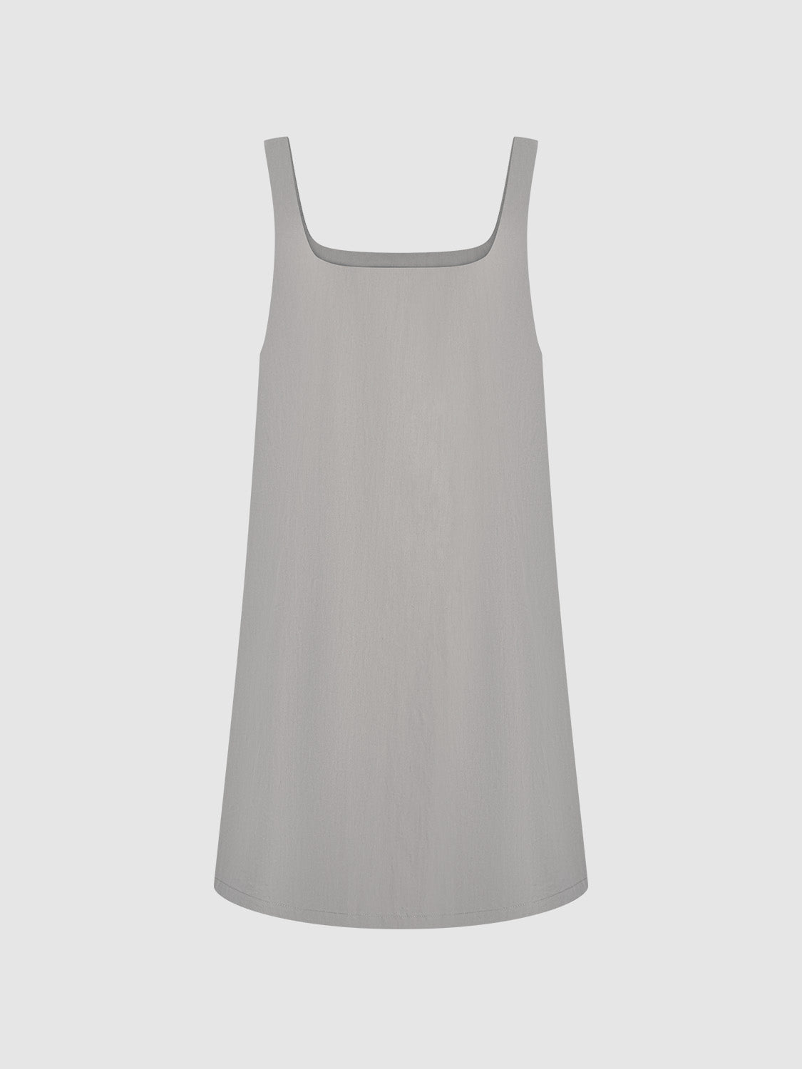 Sleeveless Square-cut Collar A-Line Dress