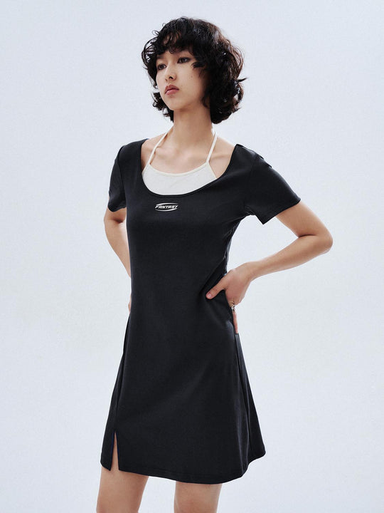 2 In 1 Skinny Fit Midi Dresses