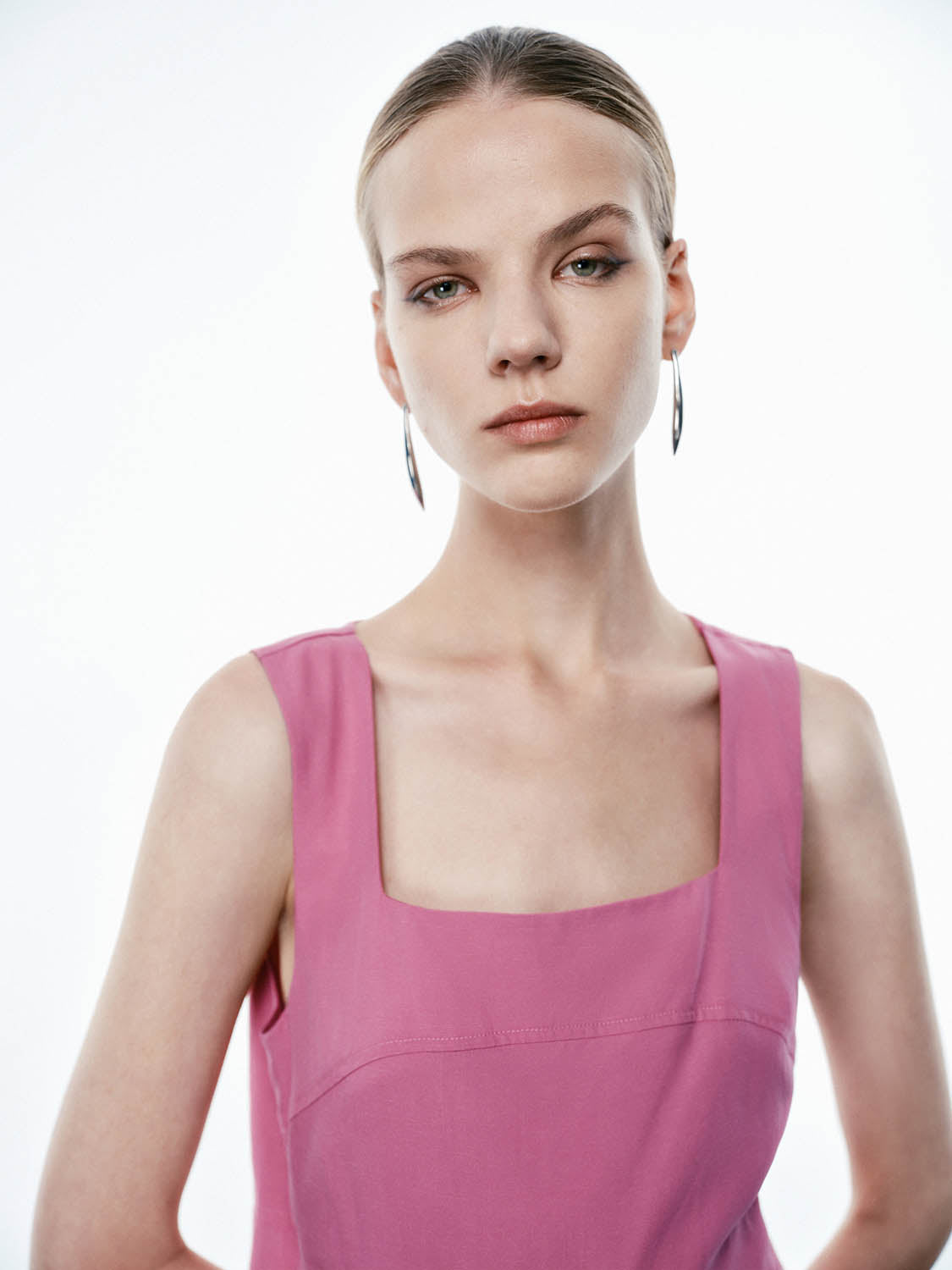 Square Collar A-Line Dresses