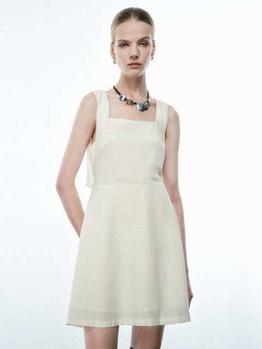 Square Collar A-Line Dresses