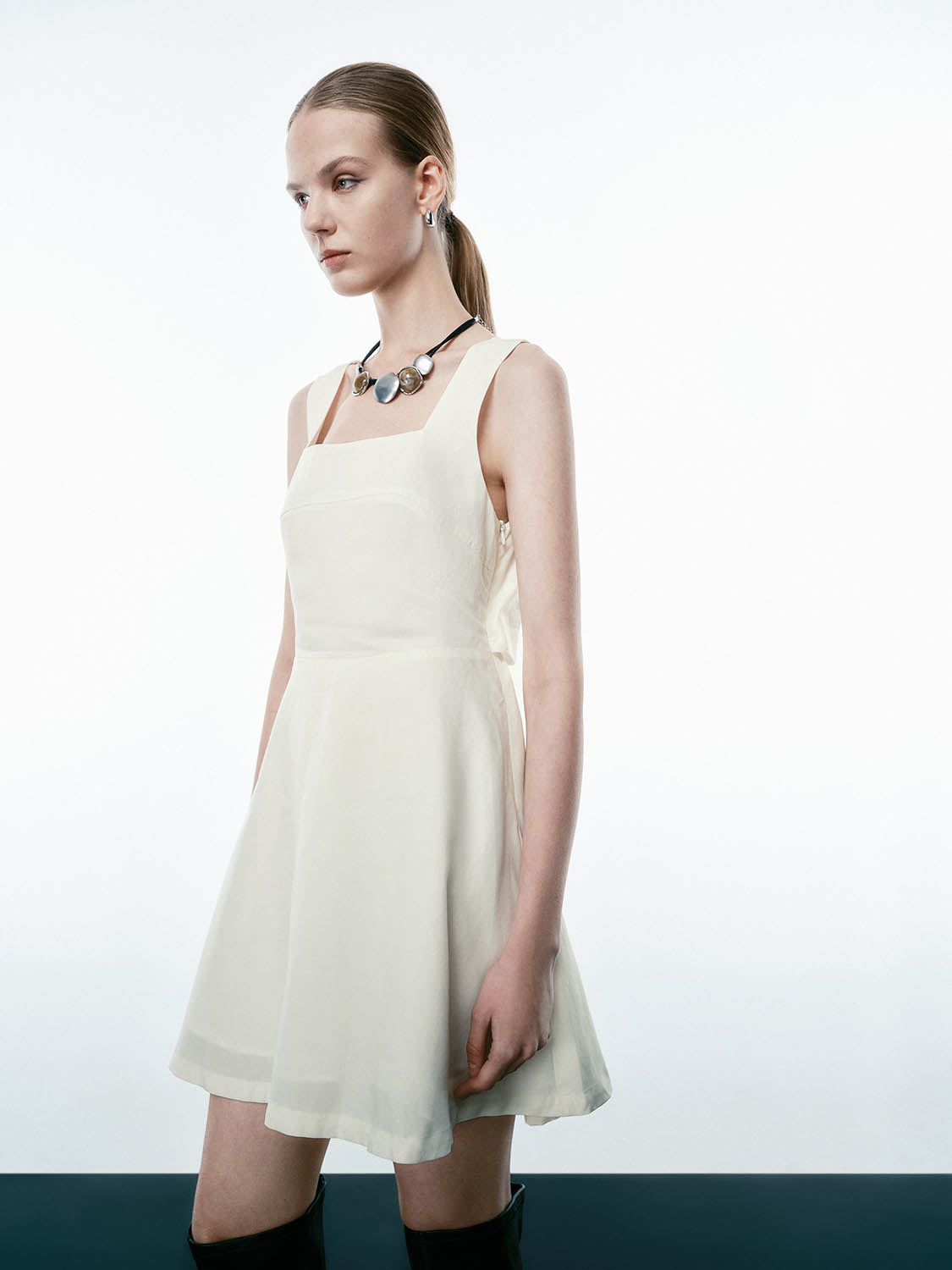 Square Collar A-Line Dresses