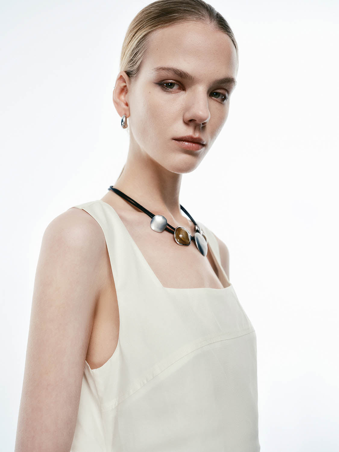 Square Collar A-Line Dresses