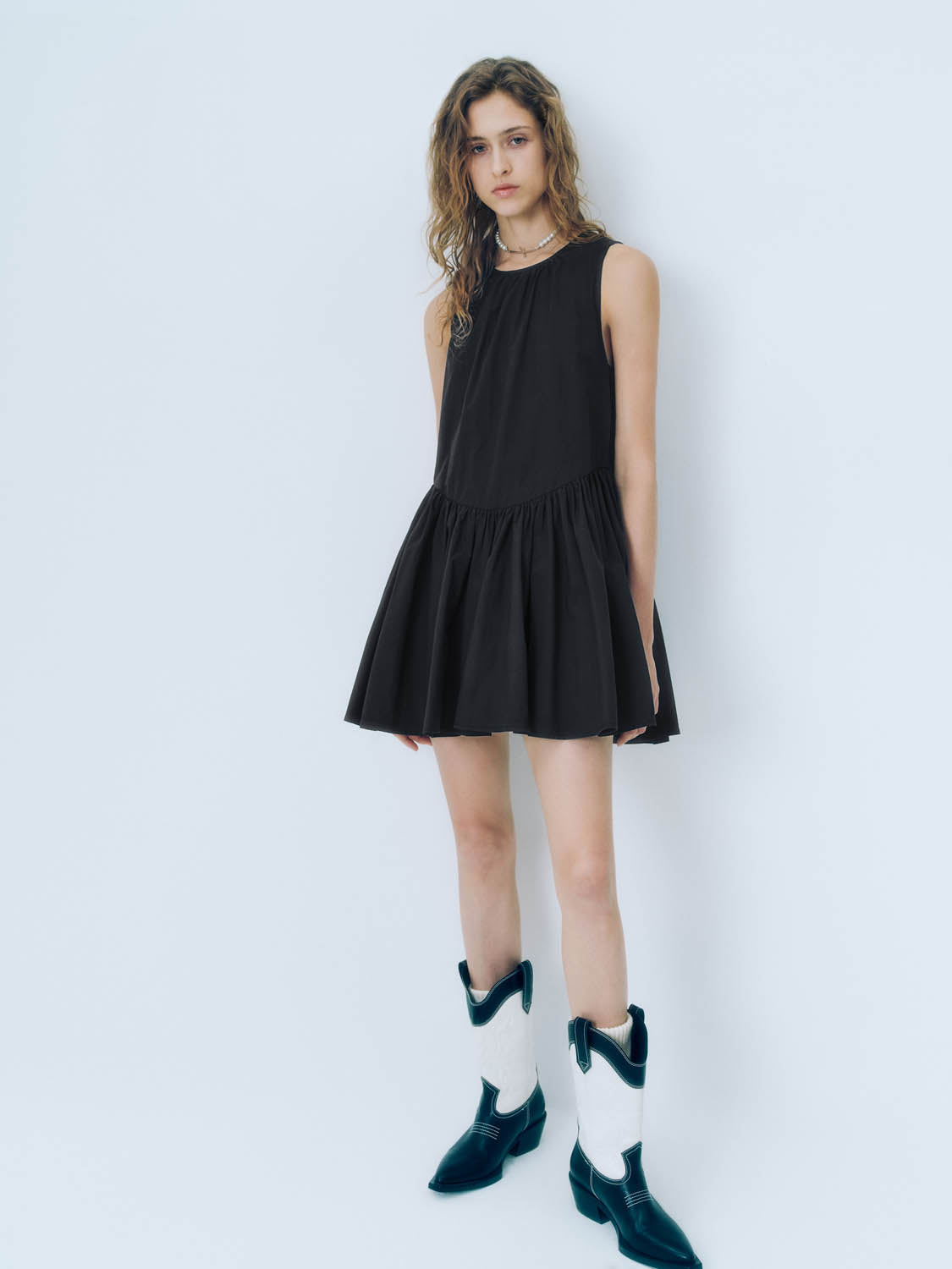 Sleeveless Pleated A-Line Dresses