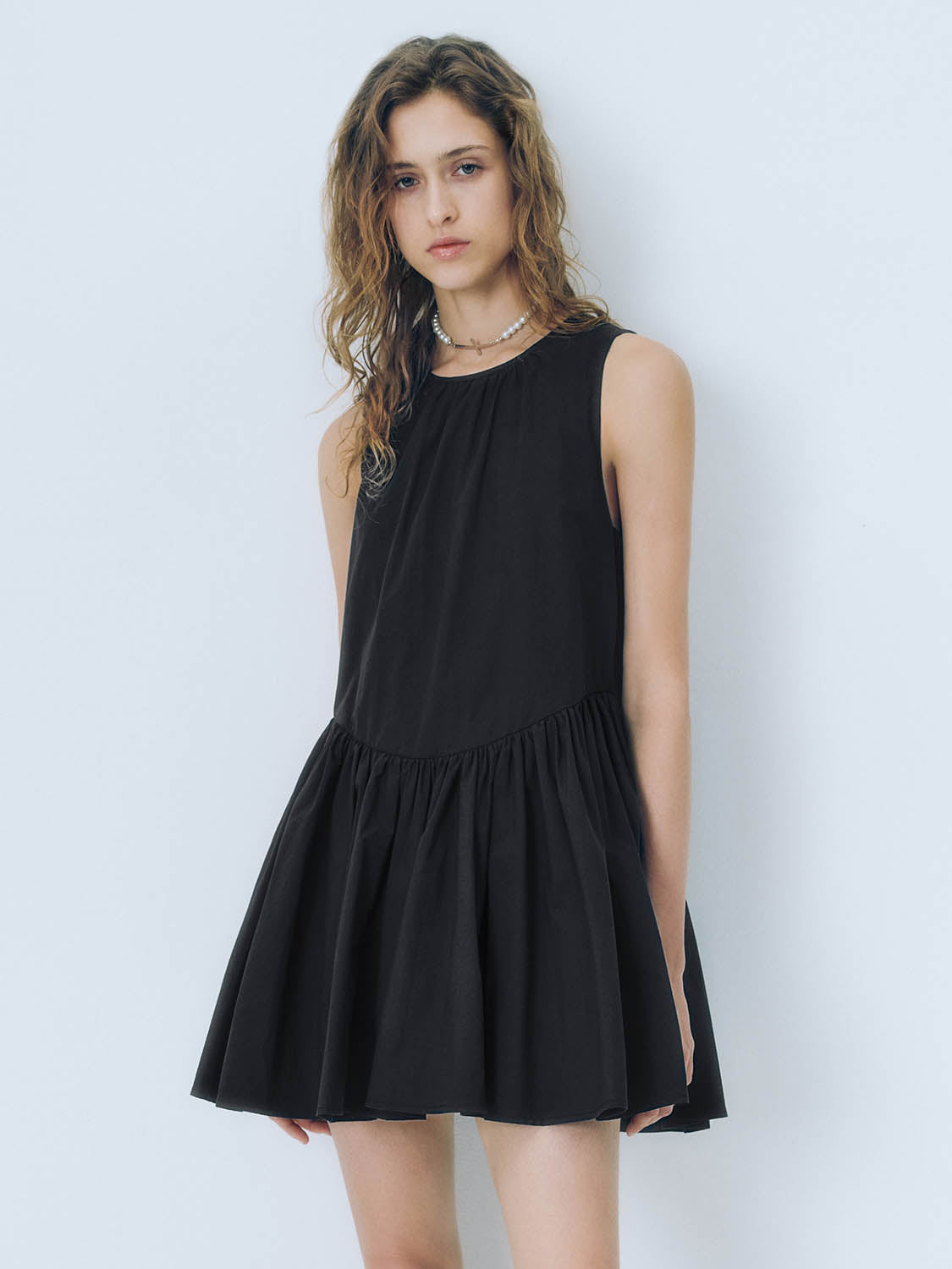 Sleeveless Pleated A-Line Dresses