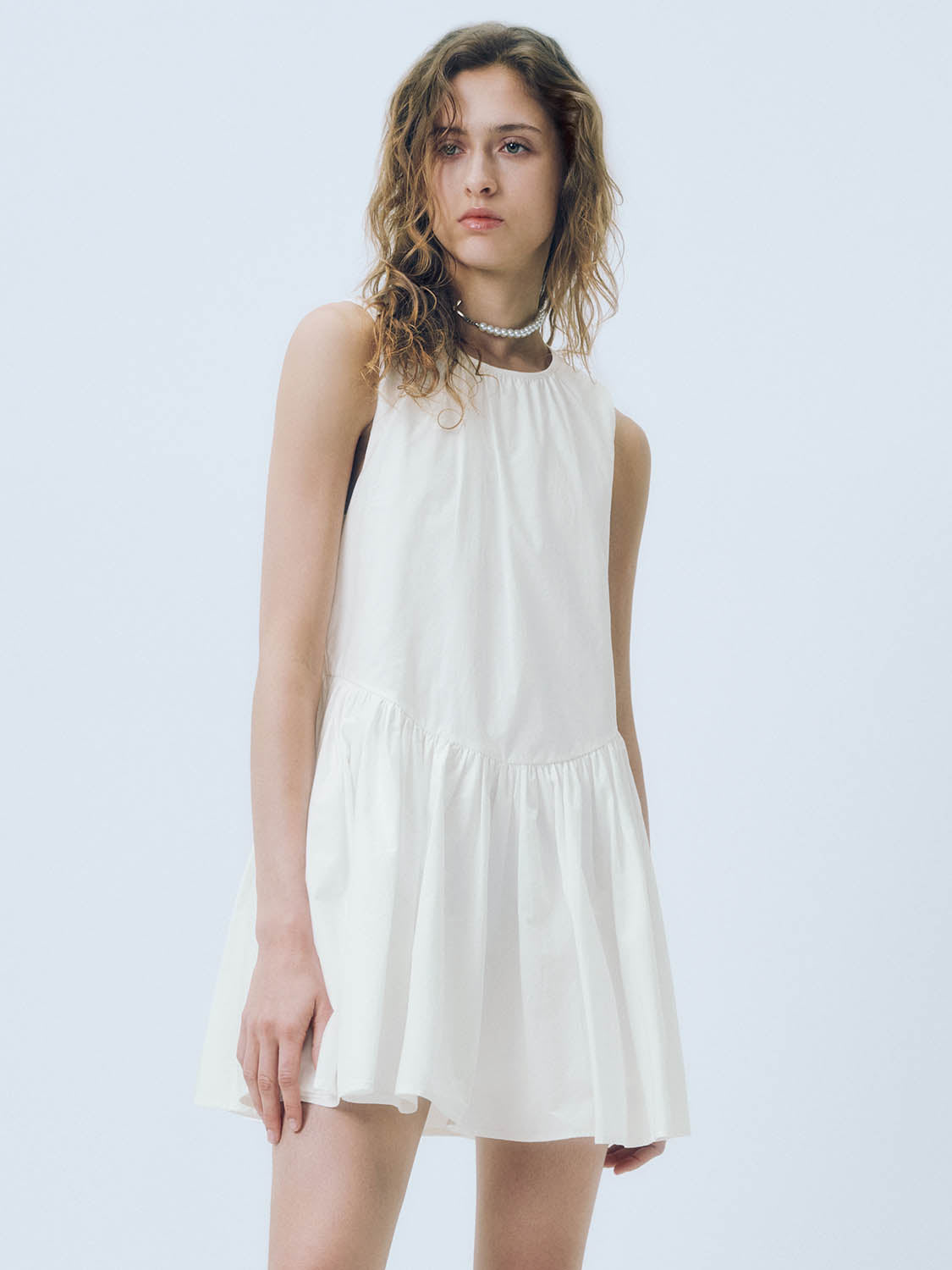 Sleeveless Pleated A-Line Dresses